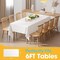 White Plastic Table Cloth Rectangle Table 15 Pack, 54''×108'' Tablecloth for 6ft Tables, Table Cloth for Disposable Use, Table Cover for Holiday Party, Gathering